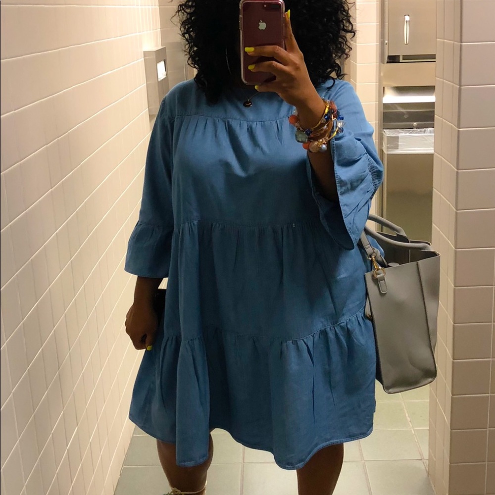 Lane Bryant chambray dress